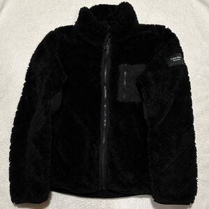 Calvin Klein Performance Women’s Black Teddy Fleece Jacket Size Large
